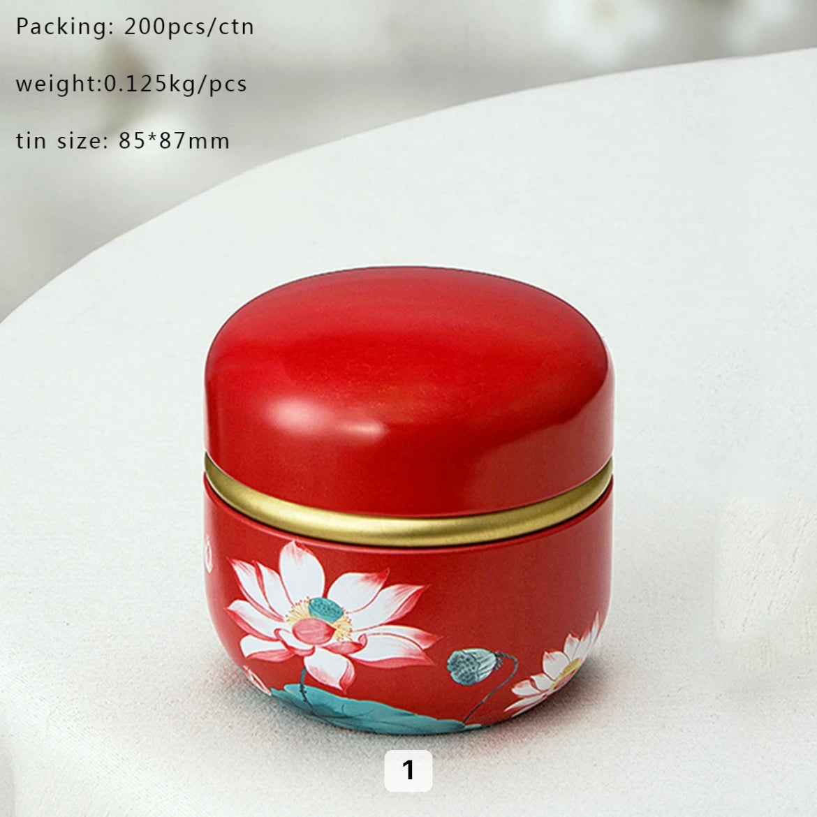 customize empty round metal candle tin cans tea packaging box 200pcs/box